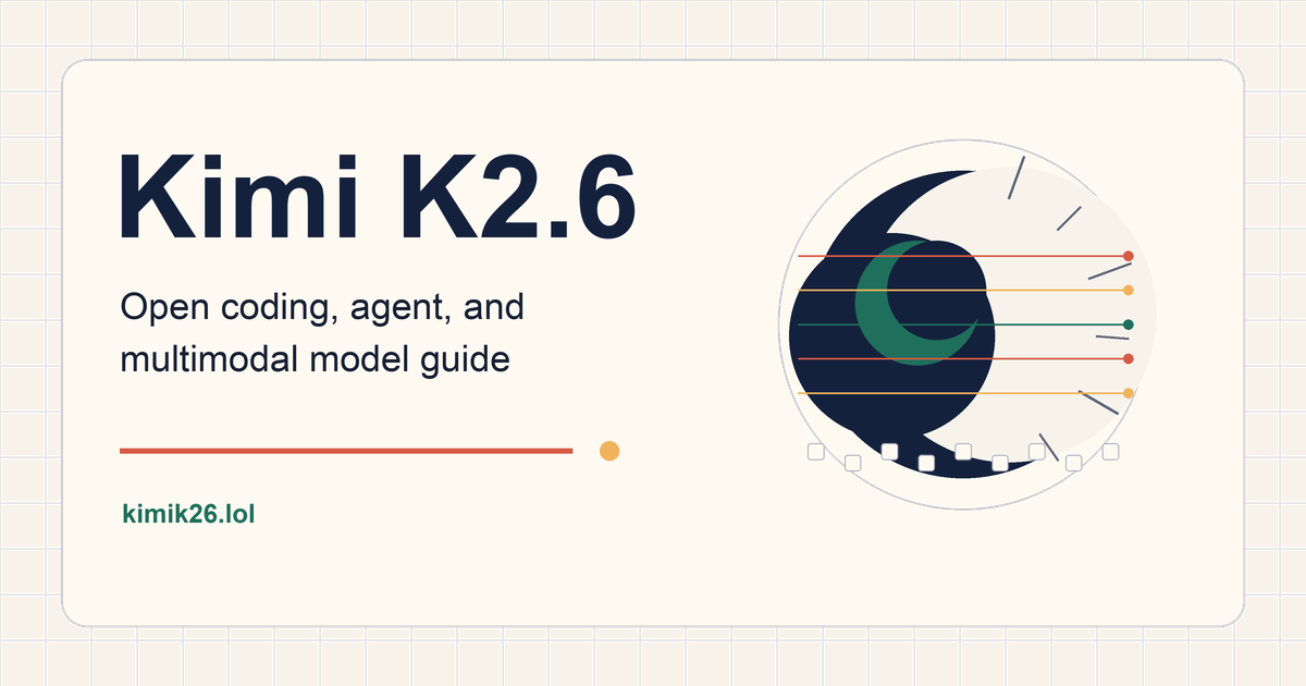 Kimi K2.6 | Open Coding, Agent, and Multimodal Model Guide